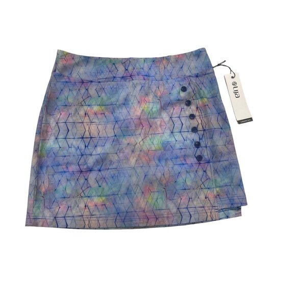 Lija W0men's Golf Skirt Athleisure Style - Purple Print - Sz 8 - Picture 1 of 2